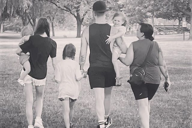 <p>Catelynn Baltierra/Instagram</p> Catelynn Lowell and Tyler Baltierra are pictured with all four daughters.