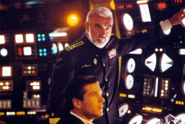 "The Hunt for Red October" - The film that introduced audiences to Tom Clancy's go-to character, CIA analyst Jack Ryan, also introduced them to the world's only Scottish-Russian submarine captain. Ryan is played by Alec Baldwin (the character would subsequently be played twice by Harrison Ford, once by Ben Affleck, and next by Chris Pine), while the sub's captain, Marko Ramius, is played by Sean Connery, who refuses to put on a Russian accent like the rest of the cast. The film follows the attempted defection of the crew of a cutting-edge Russian sub - Red October - to the United States at the end of the Cold War. Ramius' actions could start World War 3, so the CIA sends Ryan to help the veteran commander.