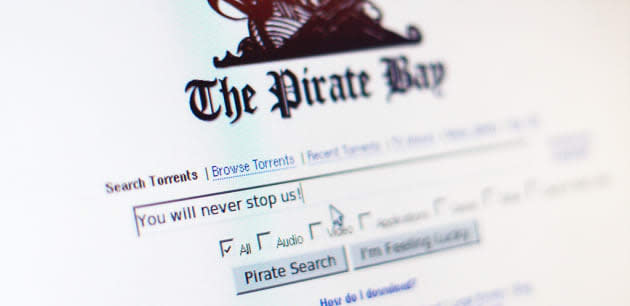 Screenshot of 'The Pirate Bay' [IMAGE]