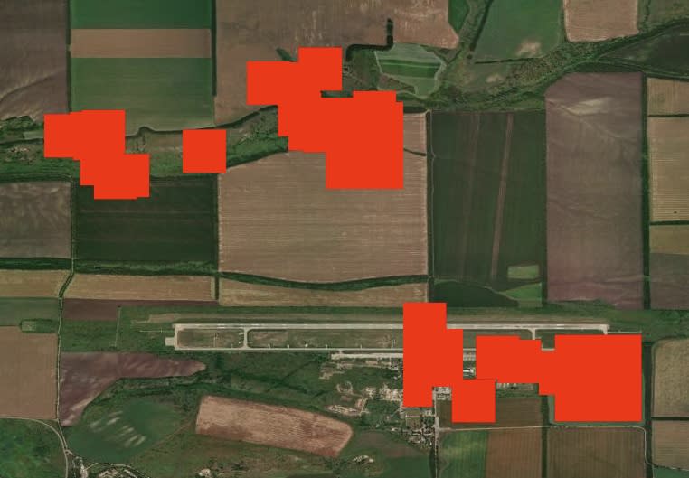 There are indications of fire on the runway and apron of Millerovo Air Base according to NASA’s Fire Information for Resource Management System (FIRMS) <em>FIRMS</em>