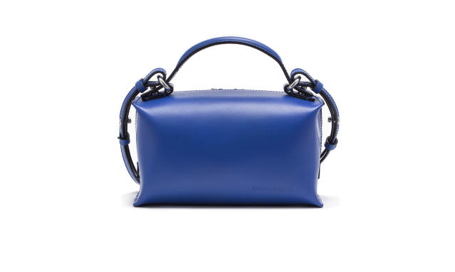 Polène Paris No 7 Mini Bag in Blue Grain Leather - Kate Middleton