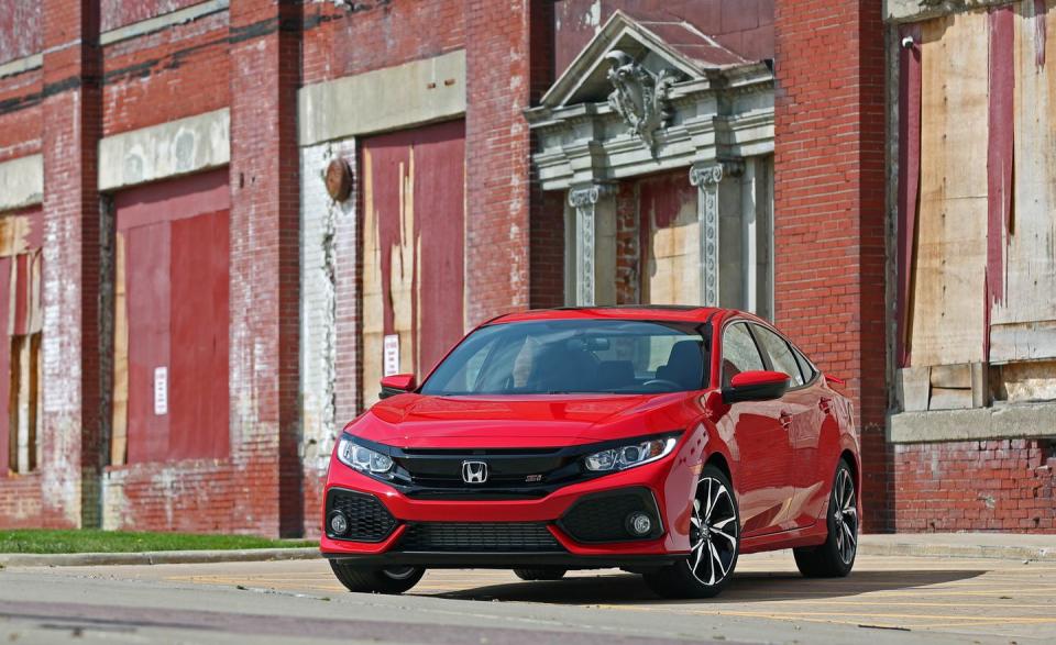 <p>In a year when crossovers ruled supreme on the sales charts, the Honda Civic compact was a rare bright spot for conventional cars. Fresh off a redesign for the 2016 model year, the Civic lineup expanded for 2017 with the addition of a hatchback body style and high-performance Si and Type R variants that generated some buzz among the enthusiast community-and also earned a <a rel="nofollow noopener" href="https://www.caranddriver.com/features/2018-10best-cars-the-best-cars-for-sale-in-america-today-feature-honda-civic-sport-si-type-r-page-7" target="_blank" data-ylk="slk:Car and Driver 10Best Cars honor;elm:context_link;itc:0;sec:content-canvas" class="link "><em>Car and Driver</em> 10Best Cars honor</a> for 2018. Honda cashed in on the hype, with sales rising 3 percent, good enough for second place among all passenger cars on this list. <a rel="nofollow noopener" href="https://www.caranddriver.com/reviews/2018-honda-civic-in-depth-model-review" target="_blank" data-ylk="slk:READ MORE ››;elm:context_link;itc:0;sec:content-canvas" class="link ">READ MORE ››</a></p>