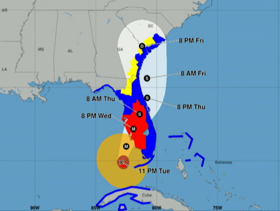 This is an “experimental” image of what the new cone of error will look like. Ken Graham, NWS director presented this at the National Press Club on Thursday, 05/23/24