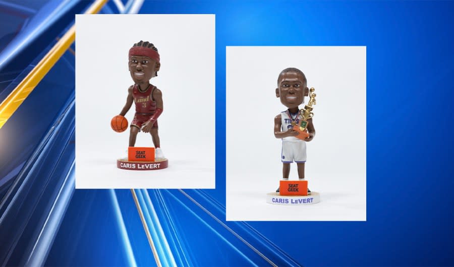 Cleveland Cavaliers guard and Pickerington Central High School graduate Caris LeVert will have not one, but two bobblehead nights at the Rocket Mortgage FieldHouse in February, 2024. (Courtesy/Cleveland Cavaliers)