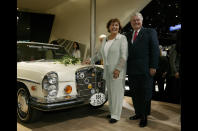 <p>George and Luzstella Koschel of Orange County, California bought their <strong>Mercedes 280 SE</strong> new in Germany in 1970. They then drove it for 1,019,000 miles before selling it back to <strong>Mercedes-Benz</strong> in time for it to be displayed at the 2005 Detroit motor show.</p><p>Mercedes-Benz issues High Mileage certificates to the owners of its cars that have done 155,000 miles and more, with a special award at the 1 million mark. The current Mercedes high mileage champion is Athens taxi driver Gregorios Sachinidis in a 1976 240D; it clocked up 2.8 million miles, though did so on <strong>four engines</strong>.</p>