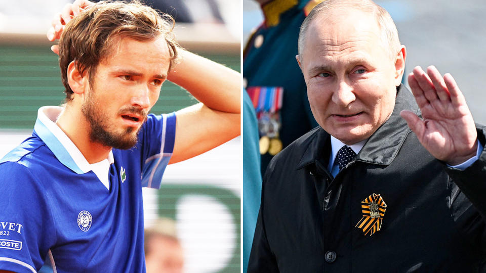 Defending champion Daniil Medvedev will be able to compete at the US Open despite Russian leader Vladimir Putin's invasion of Ukraine. Pic: Getty