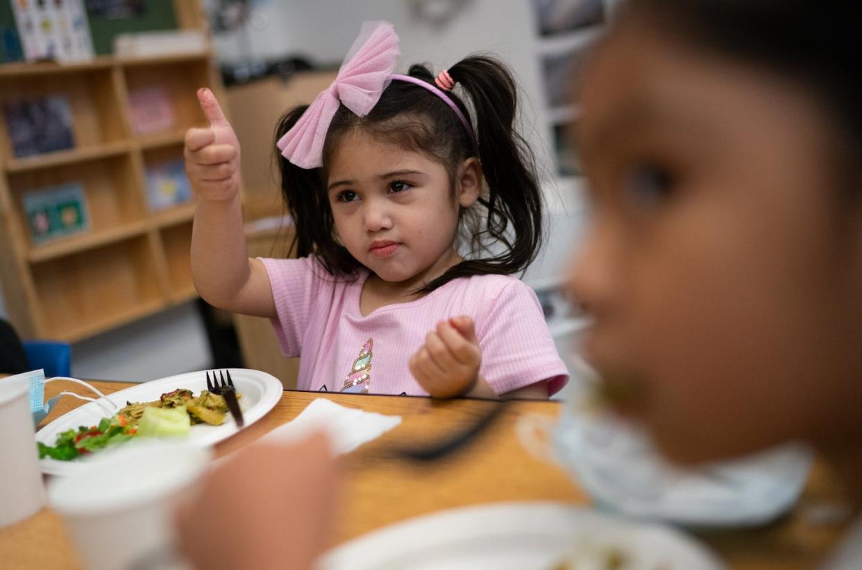 Of the 10 most child-friendly states, only one has attempted to ban abortion. <a href="https://www.gettyimages.com/detail/news-photo/katherine-merlos-a-pre-k-3-student-centron%C3%ADa-gives-a-thumbs-news-photo/1239430403" rel="nofollow noopener" target="_blank" data-ylk="slk:Sarah L. Voisin/The Washington Post via Getty Images;elm:context_link;itc:0;sec:content-canvas" class="link ">Sarah L. Voisin/The Washington Post via Getty Images</a>