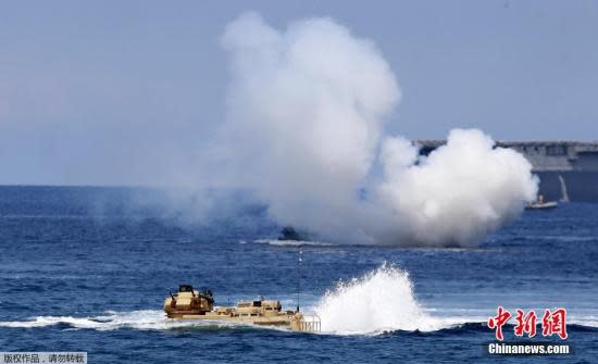 代號為「肩並肩」的菲美聯合軍事演習舉行。   圖 : 翻攝自中新網