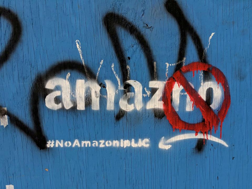 Amazon HQ2 headquarters New York City canceled amazno