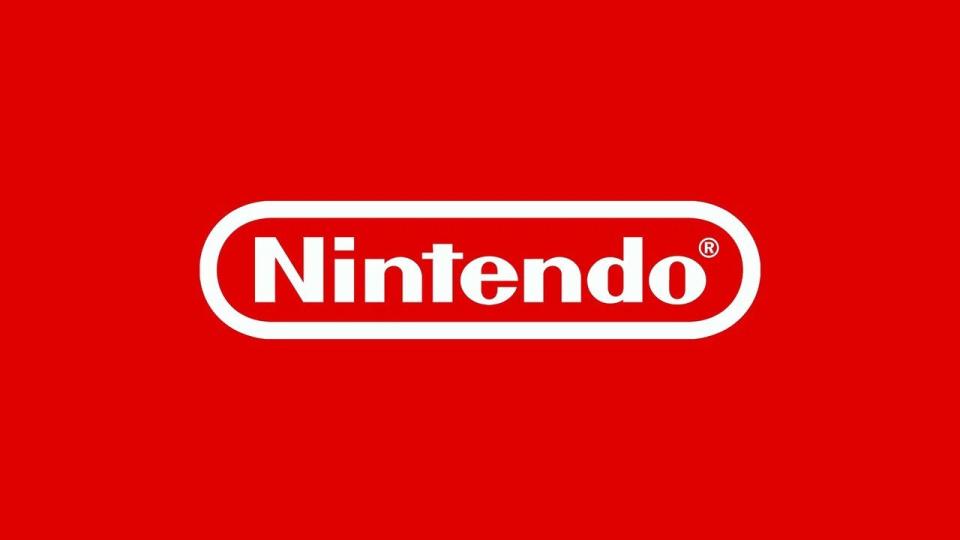 Nintendo logo - white text against its iconic bright red background