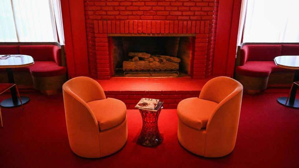 The Red Room, featuring lots of cozy red furniture, a fireplace and subtle lighting, is a new cocktail bar is opening inside Pardini’s catering venue on West Shaw Avenue in Fresno.
