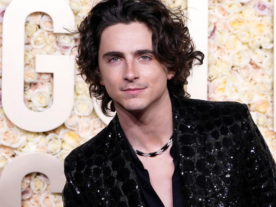 Timothée Chalamet in January 2024.