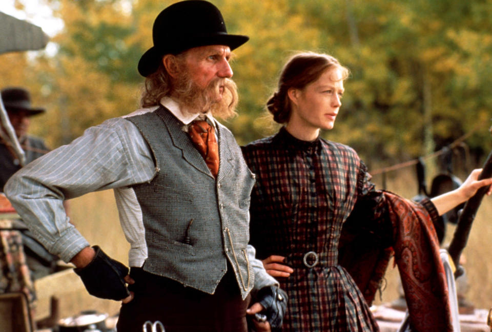 THE BALLAD OF LITTLE JO, from left, Rene Auberjonois, Suzy Amis, 1993, ©Fine Line Features/courtesy Everett Collection