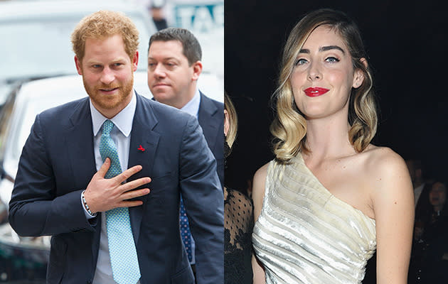 Prince Harry and Juliette Labelle. Photo: Getty Images.