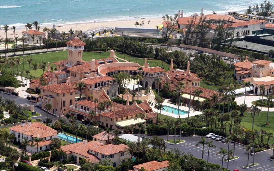 Donald Trump's Mar-a-Lago residence in Florida, which the FBI raided on August 8, 2022 - James Aylott/Avalon