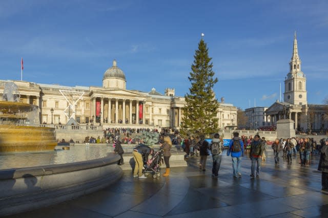 Christmas tree in Trafalgar Square