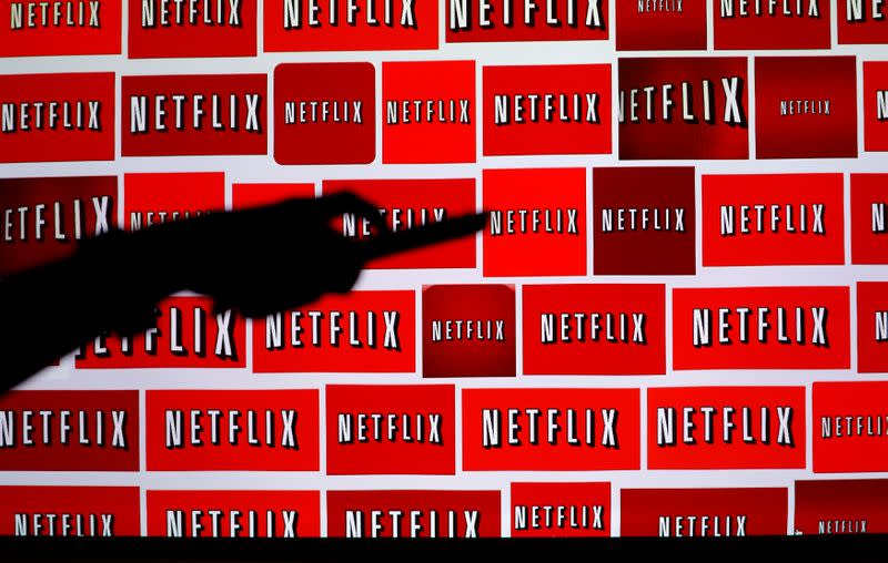 FILE PHOTO: The Netflix logo is shown in this illustration photograph in Encinitas, California