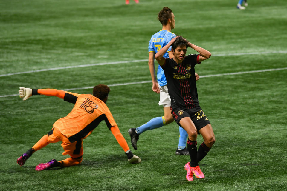 Jürgen Damm jugó 27 partidos con el Atlanta de la MLS y anotó un gol (Foto: Rich von Biberstein/ via Getty Images)