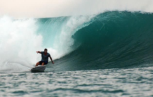 Dave, our team leader and organiser on a bomb. Pic: Alice Trend