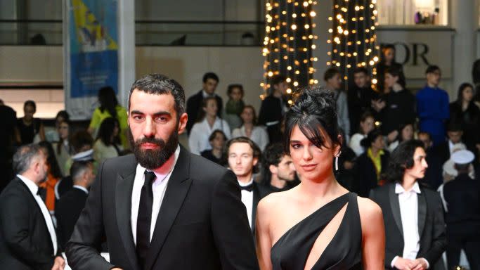 dua lipa romain gavras red carpet the 76th annual cannes film festival