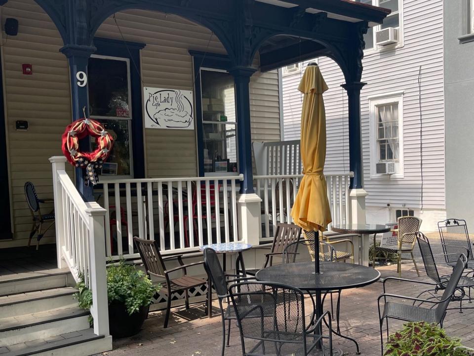 Pie Lady Cafe in Moorestown has outdoor seating for customers.