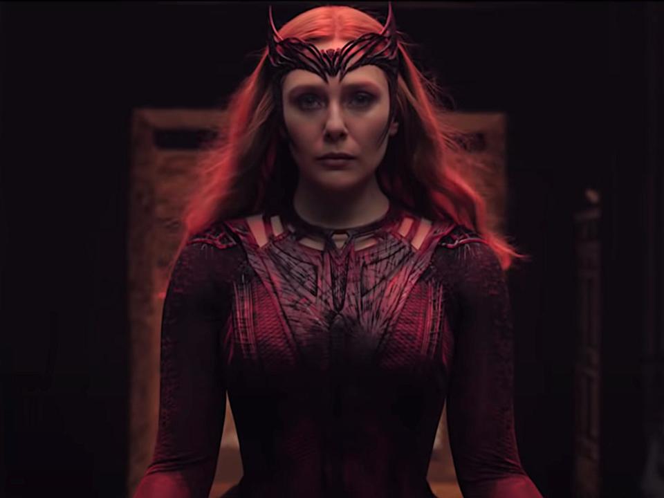 Elizabeth Olsen as Scarlet Witch in "Doctor Strange in the Multiverse of Madness."