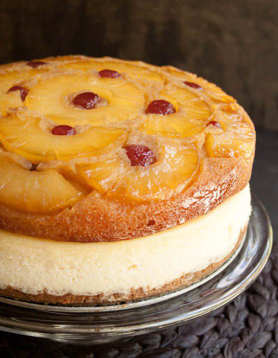 Pineapple Upside-Down Cheesecake Cake