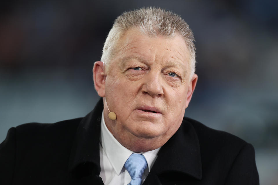 Phil Gould reacts.
