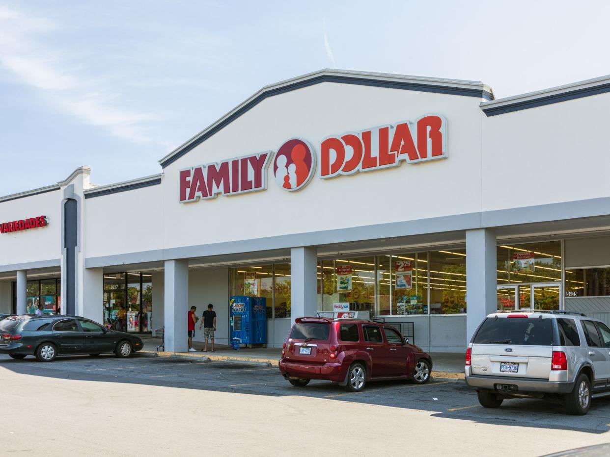 A Family Dollar store on South Blvd, one of over 8000 locations.