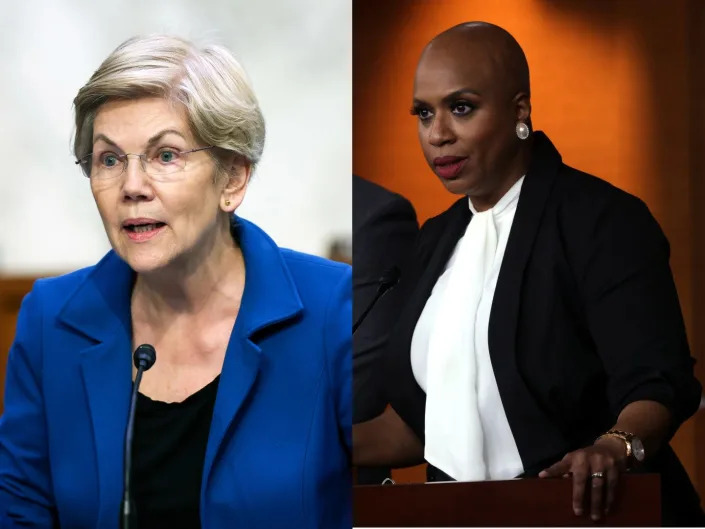 Elizabeth Warren and Ayanna Pressley