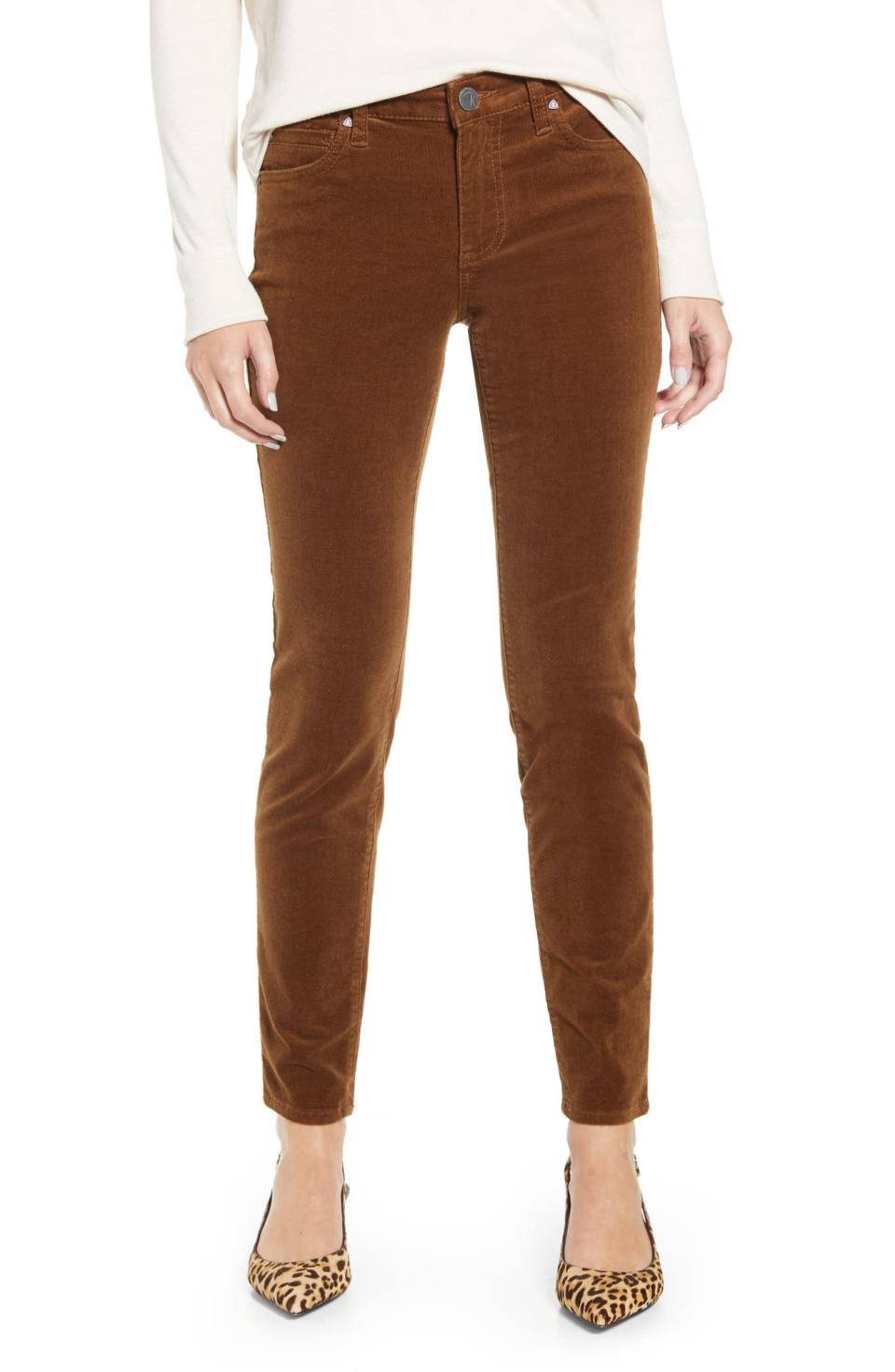 Kut From the Kloth Diana Stretch Corduroy Skinny Pants. Image via Nordstrom.
