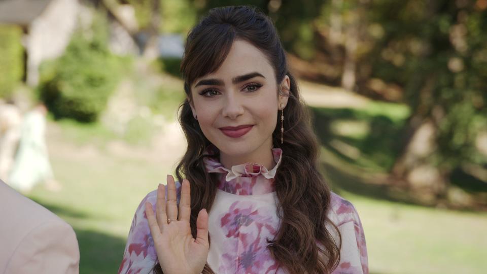 Emily in Paris. Lily Collins as Emily in "Emily in Paris."