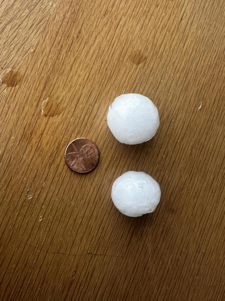 Hail that fell in Saline County Wednesday evening. (Courtesy: www.salina311.com)