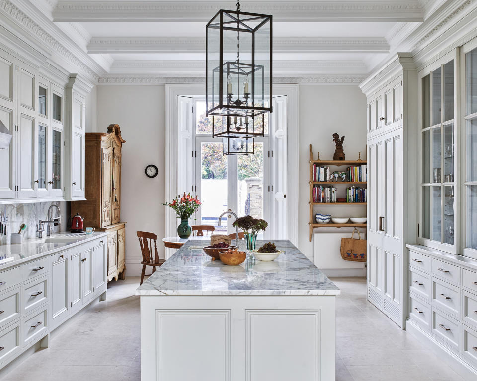 8. Work a galley layout into a large kitchen