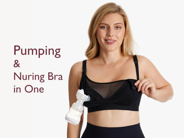 Enhanced Comfort for Fuller-Busted Moms: Momcozy's Supportive Mesh Pumping  Bra HF018