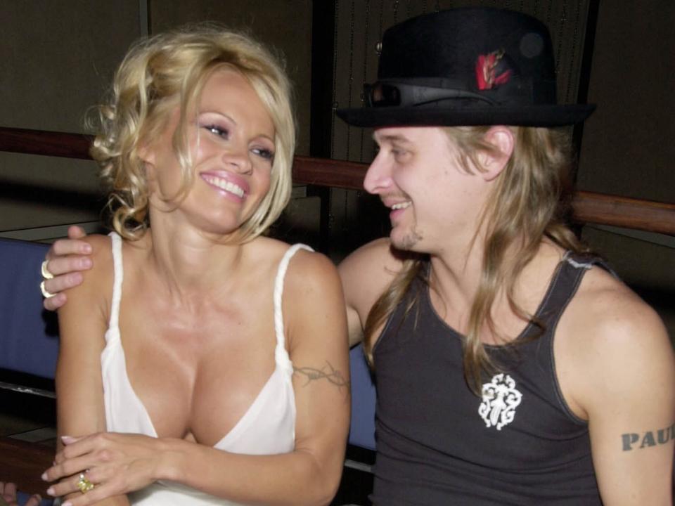 Pamela Anderson and Kid Rock during VH1 Presents: "Divas Live: The One and Only Aretha Franklin" at Radio City Music Hall in New York City, New York, United States