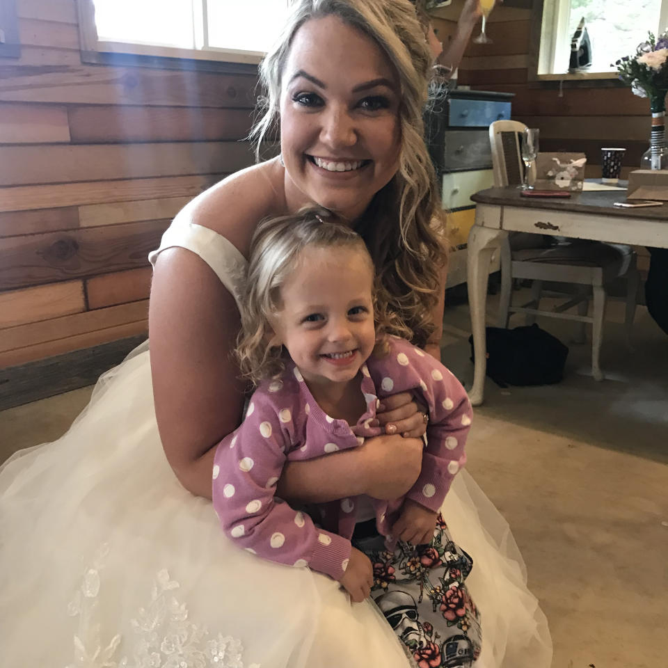 Nurse Emily Rosimo asked her former patient Augie to be her flower girl. (Photo: Courtesy of Emily Rosimo)