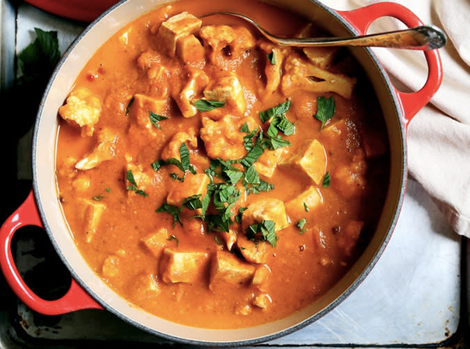 Quick Tofu Cauliflower Korma