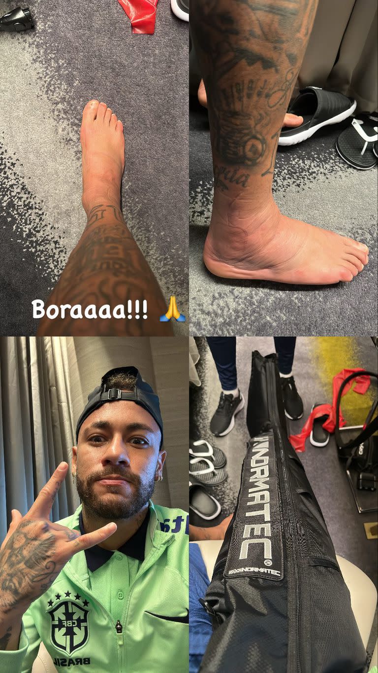 Historia que compartió Neymar Jr. en su cuenta de Instagram