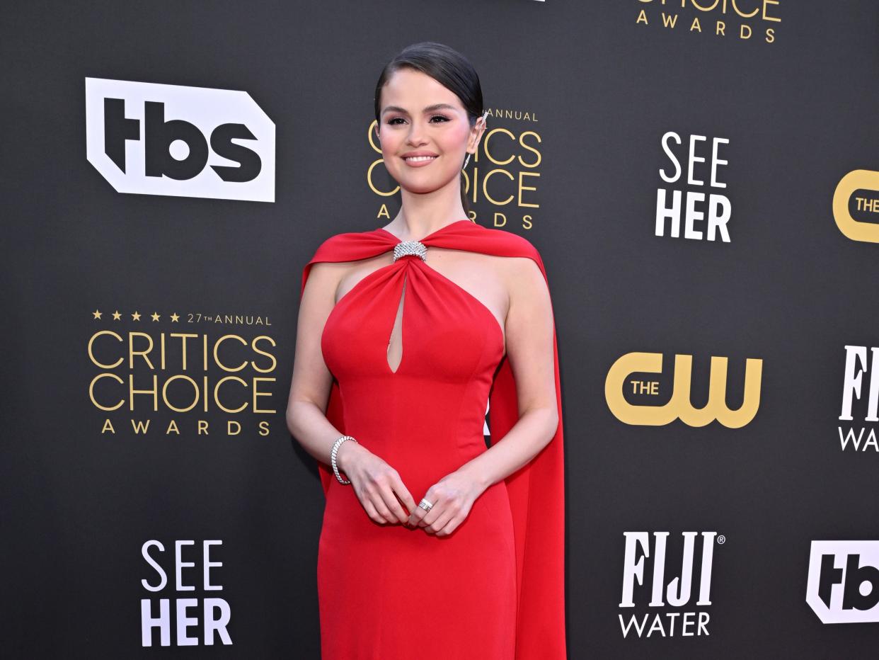 Selena Gomez at the 2022 Critics' Choice Awards.