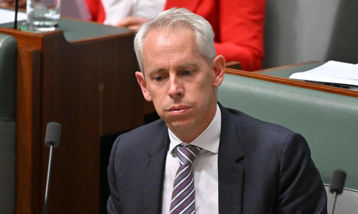 <span>The minister for immigration, Andrew Giles, attended a briefing with the commonwealth solicitor general in relation to ‘risks associated with long-term detention’.</span><span>Photograph: Mick Tsikas/AAP</span>