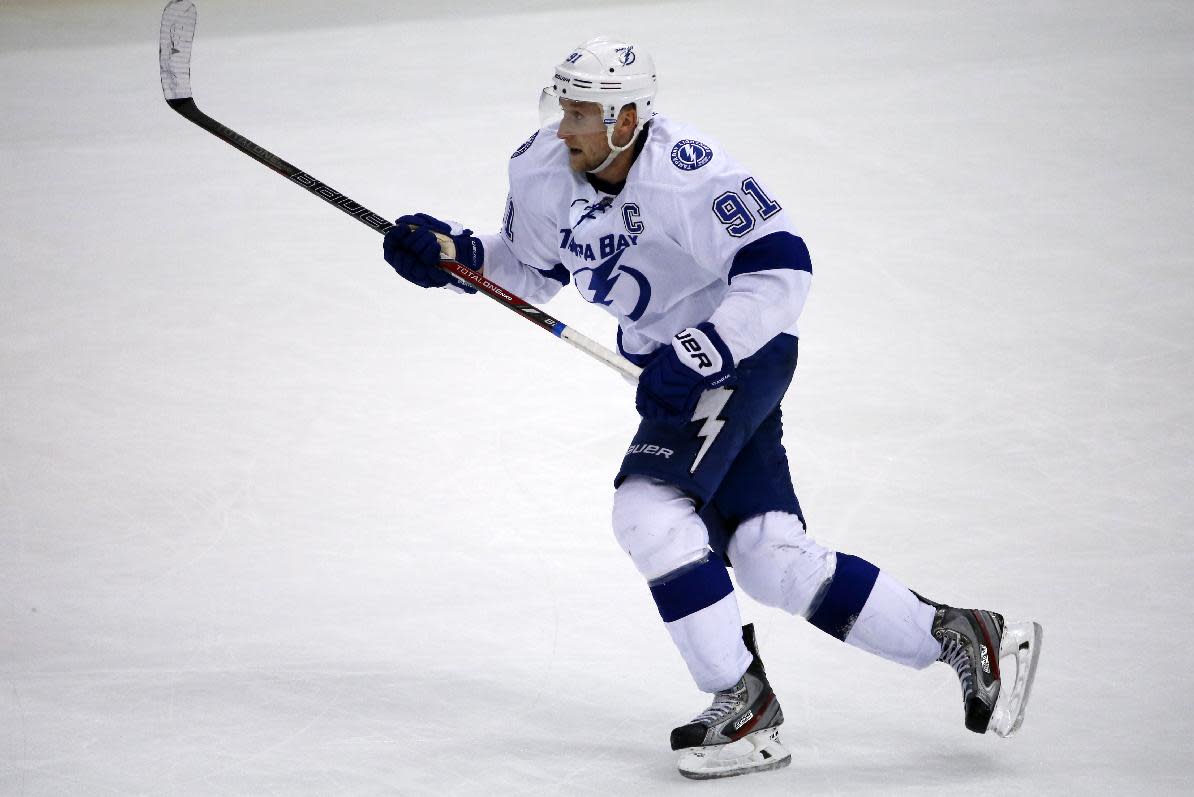 Stamkos skates, but 'still a real possibility' he won't play in playoffs -  NBC Sports