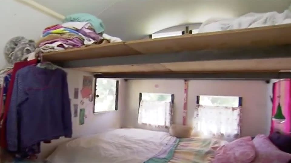 This is Jo's bedroom. It's simple but it's all she needs. Source: Today Tonight