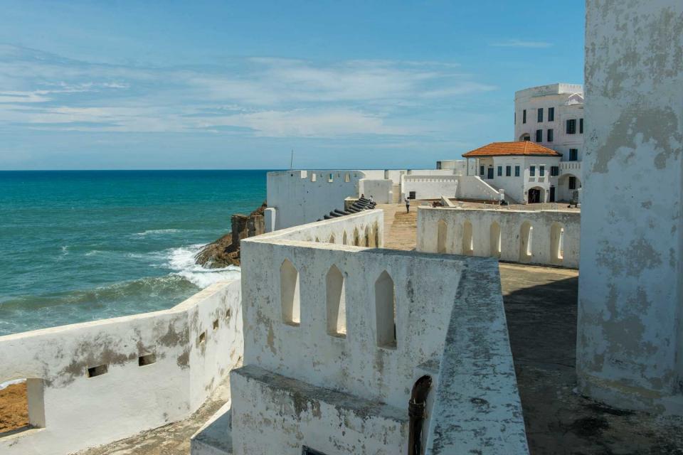 The Cape Coast Castle (UNESCO World Heritage Site) is one of a number of slave castles, fortifications in Ghana near Elmina built by Swedish traders.