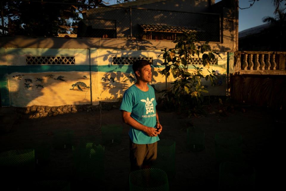 Tamayo at CURMA’s hatchery in San Juan (Reuters)