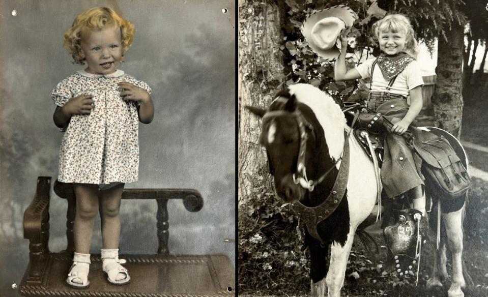 Childhood photos of GennaSue Longshore, 80, of Victorville.