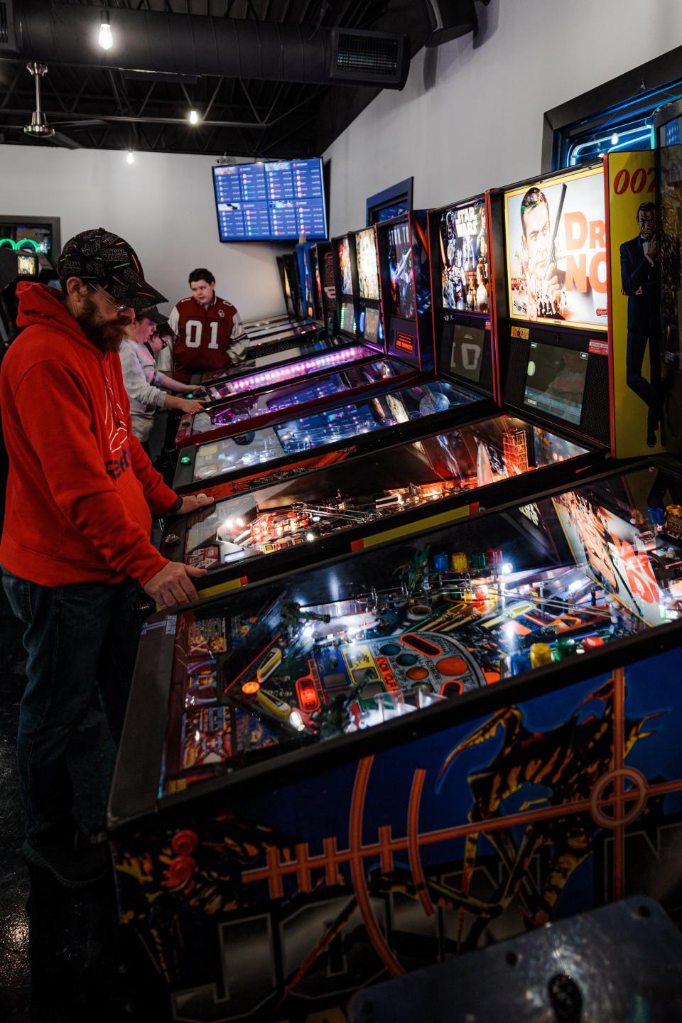 Remi's Arcade & Bistro hosts a fantastic collection of pinball games from Star Trek to Star Wars.