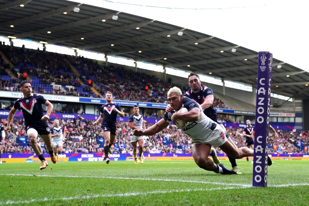 Ryan Hall scored twice in England’s 42-18 win over France (PA Images/Martin Rickett) (PA Wire)