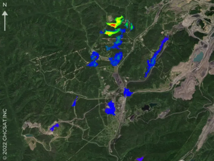 Thirteen separate leaks were spotted coming from Russia’s largest coal mine (GHGSat)