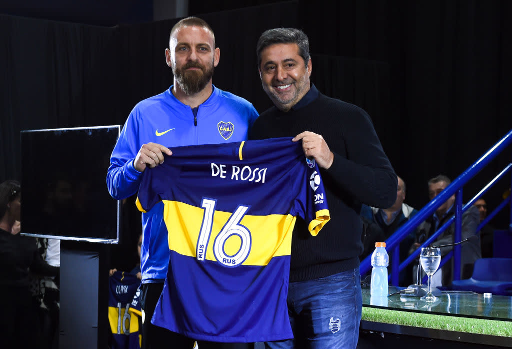 Daniele De Rossi, la flamante incorporación de Boca Juniors. (Photo by Marcelo Endelli/Getty Images)